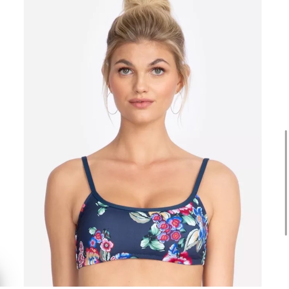 NEW without tags  JOHNNY WAS floral maya bandeau top in M